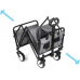 INTEXCA Mini Foldable Multi-Function Wagon for Shopping, Travel - Grey 